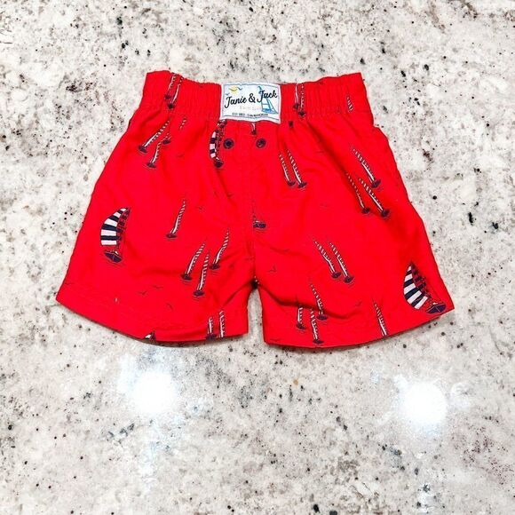 Janie & Jack Sailboat Swim Trunks, Size 3-6M - Picture 4 of 4